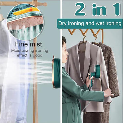 Handheld Garment Steamer Portable Mini Fabric Steam Iron with Measure Cup Fast Heat-Up Garment Steamer for Home Travel